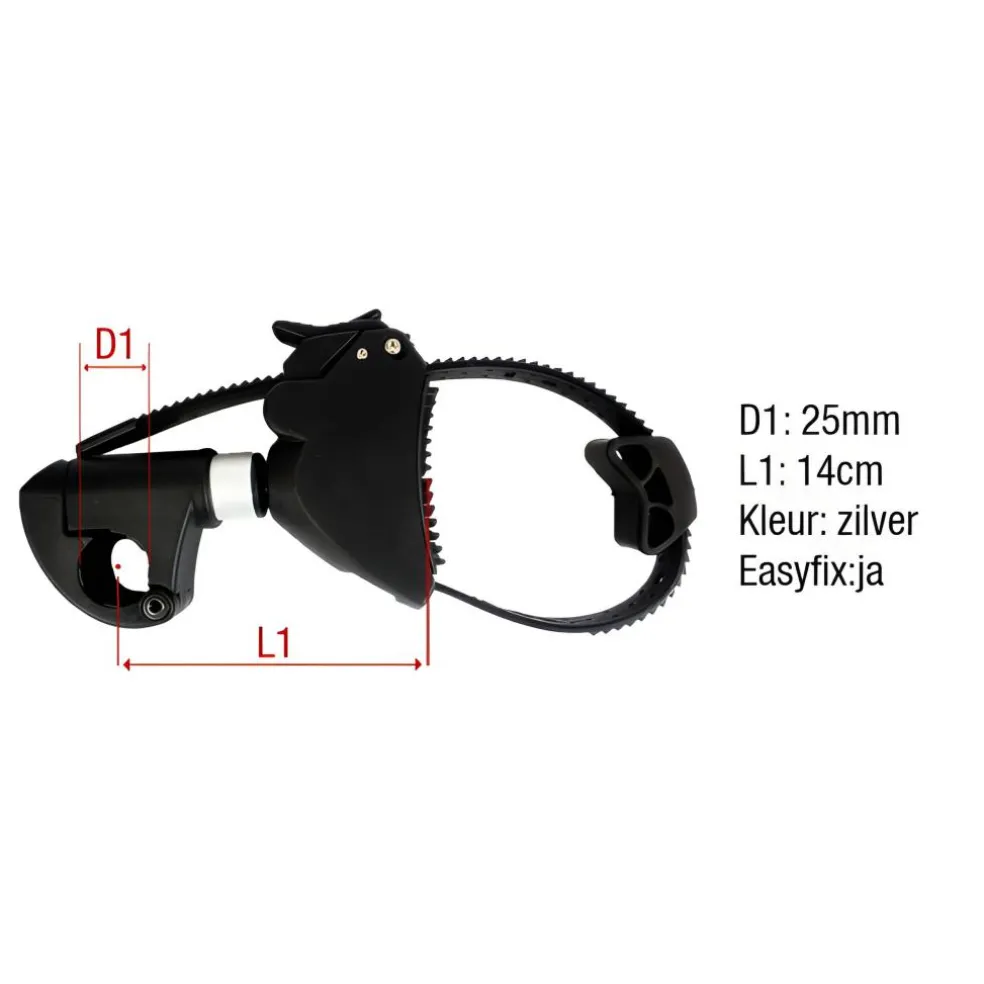 Pro-user Bikeholder Easyfix afsluitbare fietsklem kort