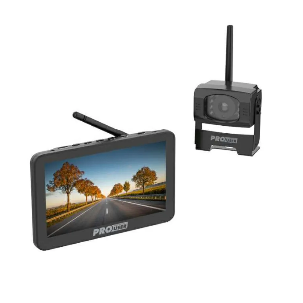 Pro-user DRC7040 Draadloze digitale achteruitrijcamera black