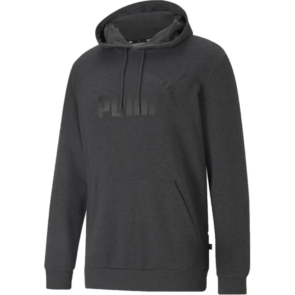 Puma Essentials Big Logo hoodie heren dark grey heather