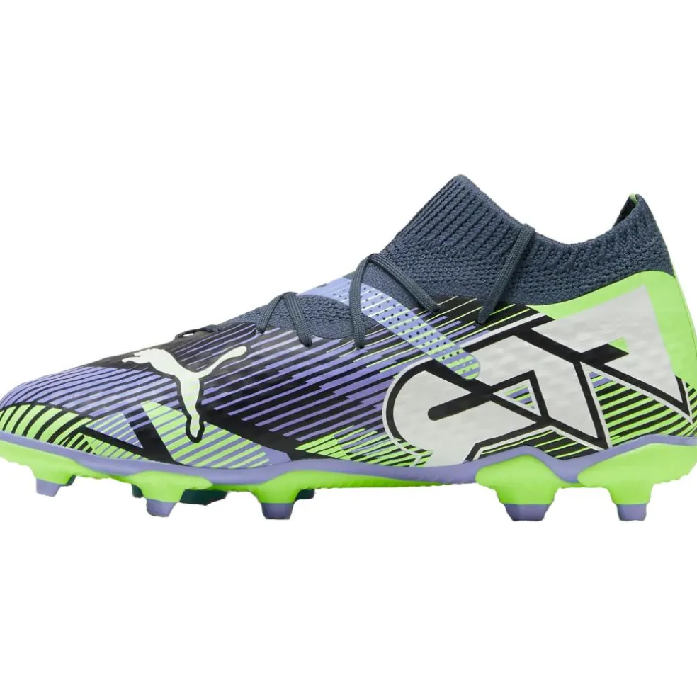 Puma FUTURE 7 PRO FG AG voetbalschoenen junior grey skies puma white fizzy apple