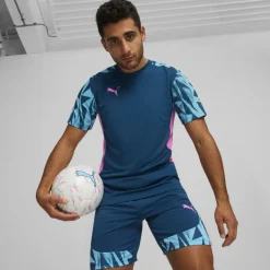 Puma IndividualFinal Jersey voetbalshirt heren ocean  tropic bright aqua