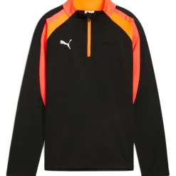 Puma IndividualLIGA 1/4 Zip trainingsshirt junior PUMA black heat fire
