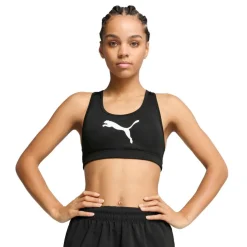 Puma 4KEEPS sport bh dames puma black big white cat