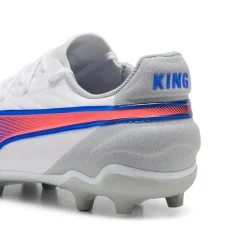 Puma KING MATCH FG AG voetbalschoenen junior PUMA white bluemazing flat light grey