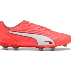 Puma KING PRO FG AG voetbalschoenen heren glowing red PUMA white red fire