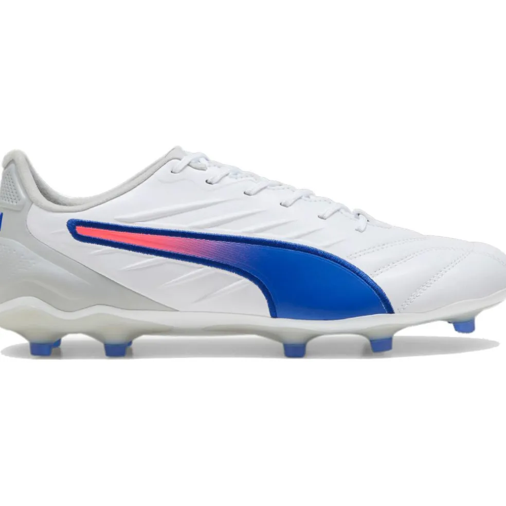 Puma KING PRO FG AG voetbalschoenen heren PUMA white bluemazing flat light grey