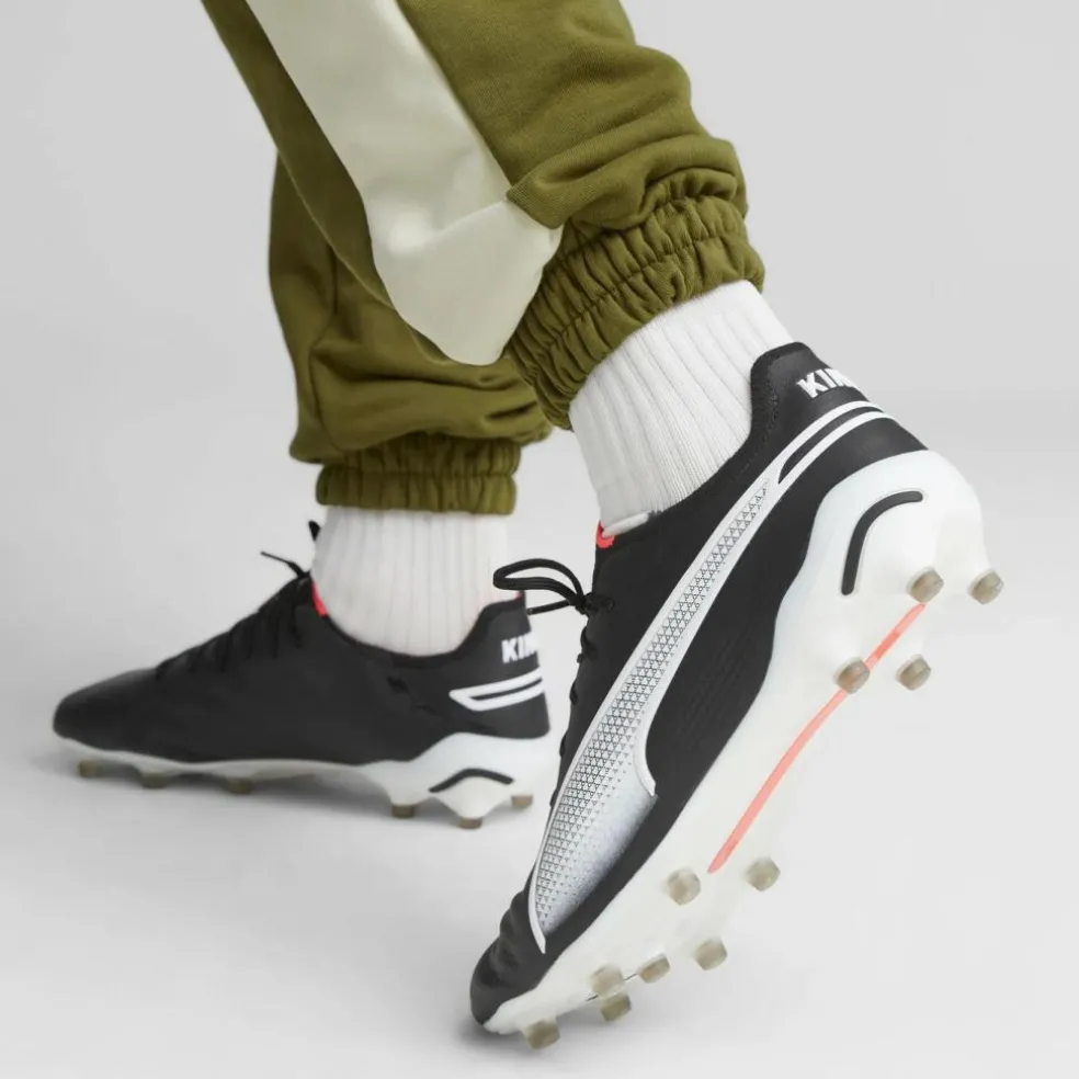 Puma King Ultimate FG AG voetbalschoenen heren PUMA black PUMA white fire orchid