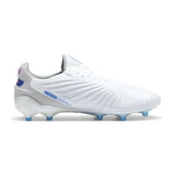 Puma KING ULTIMATE FG AG voetbalschoenen heren PUMA white bluemazing flat light grey sunset glow