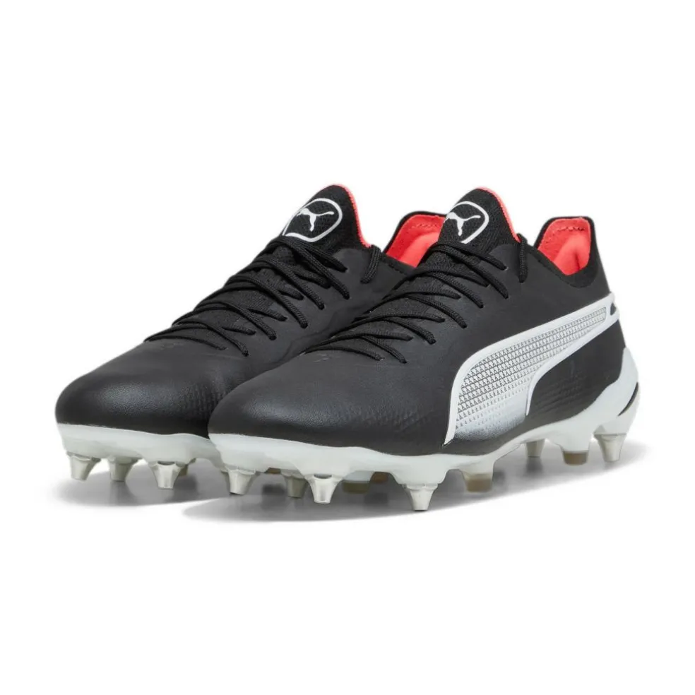 Puma King Ultimate MxSG voetbalschoenen heren PUMA black PUMA white fire orchid