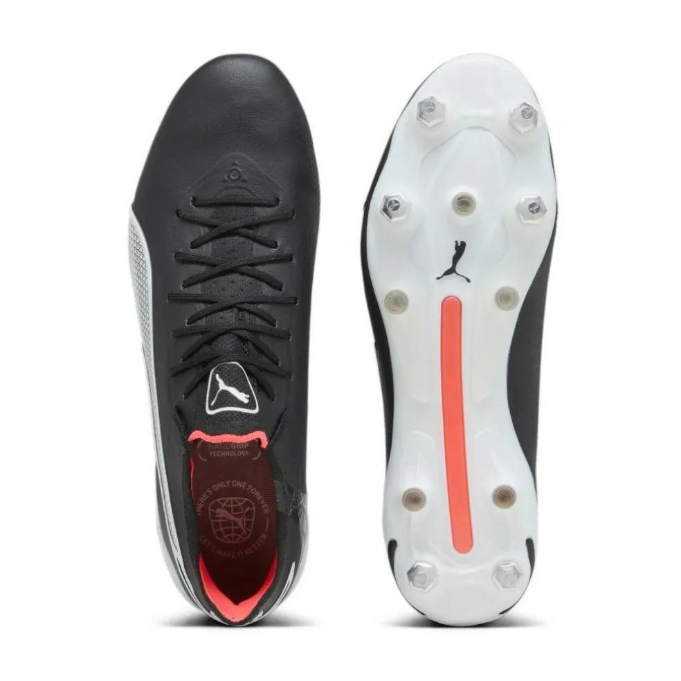 Puma King Ultimate MxSG voetbalschoenen heren PUMA black PUMA white fire orchid