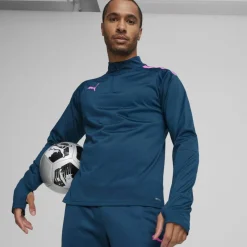Puma TeamLIGA trainingsshirt heren ocean tropic poison pink