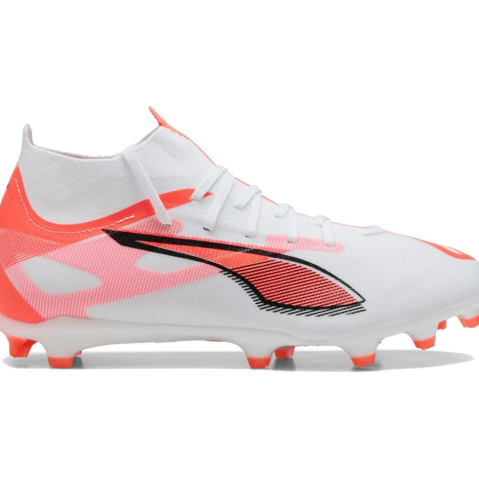 Puma ULTRA 5 MATCH+ FG AG voetbalschoenen heren PUMA white PUMA black glowing red