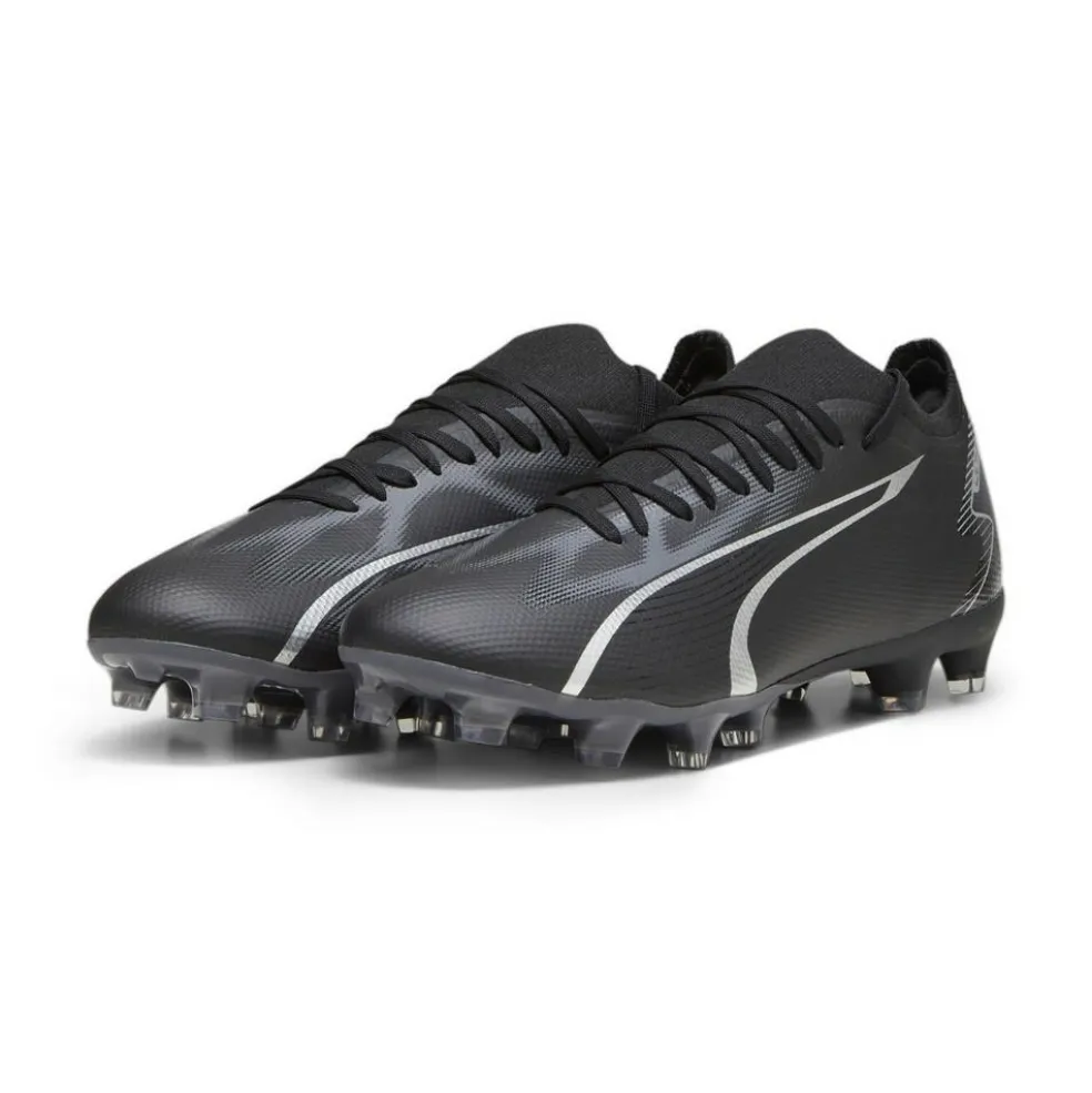 Puma Ultra Match FG AG voetbalschoenen heren black asphalt