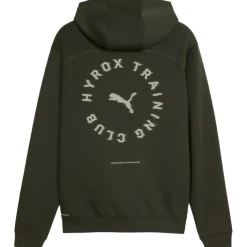 Puma x HYROX CLOUDSPUN hoodie heren dark olive