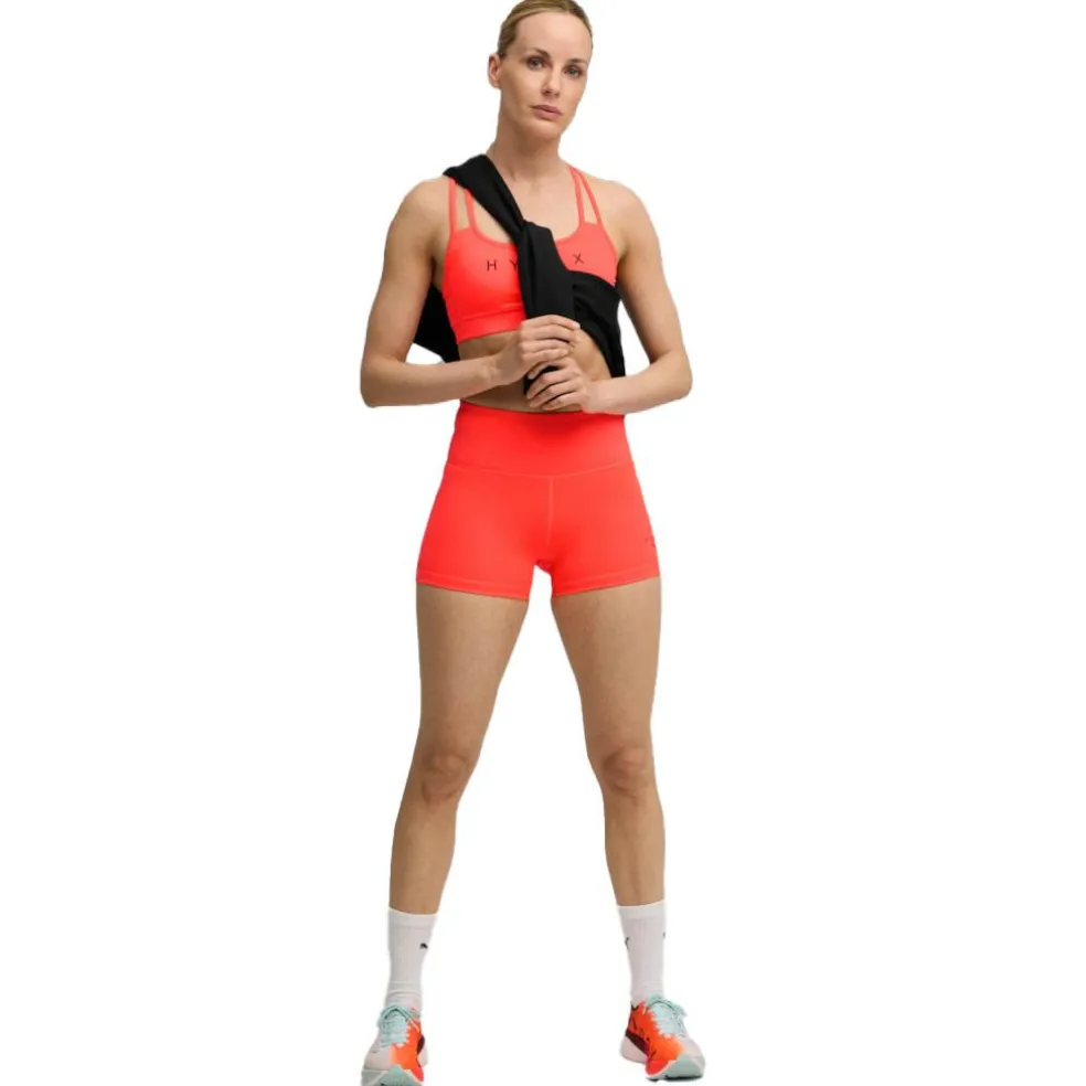 Puma x HYROX sportlegging dames glowing red