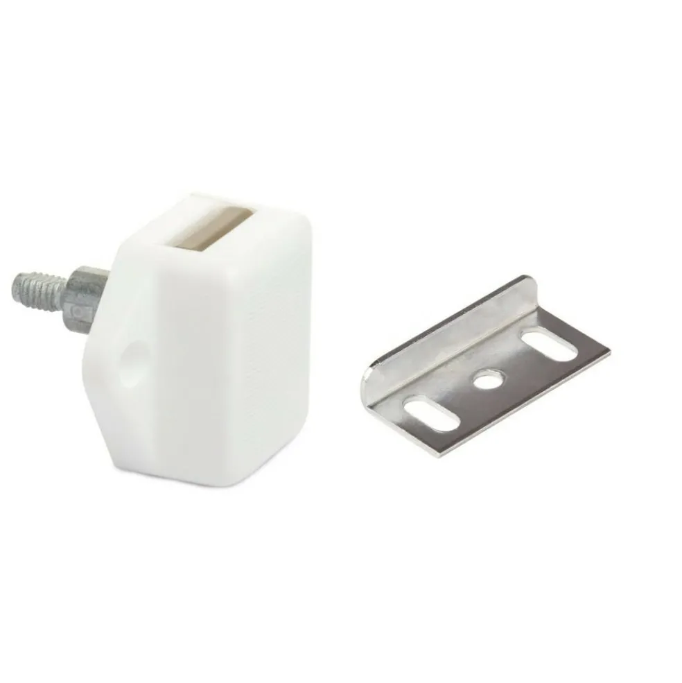 Pushlock Binnenslot en schootplaatje mini wit