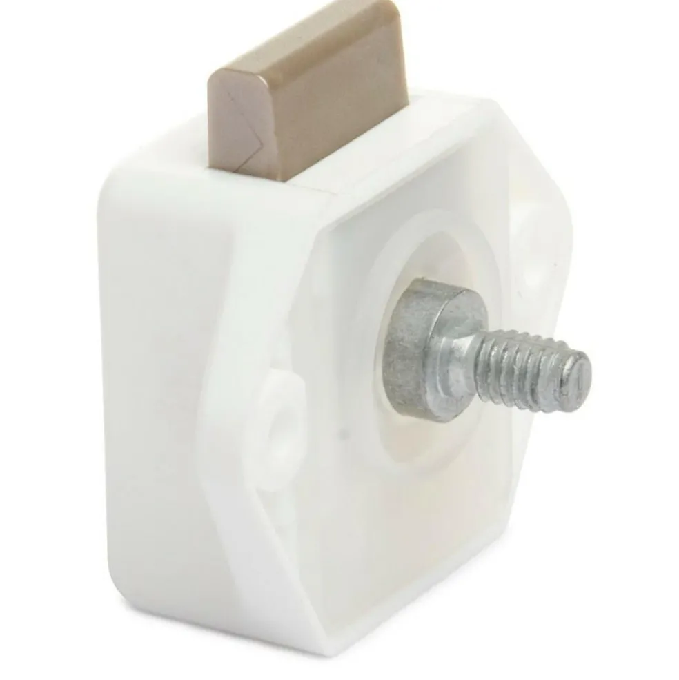 Pushlock Binnenslot en schootplaatje mini wit