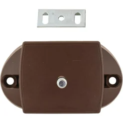 Pushlock Binnenslot toilet en schootplaatje bruin