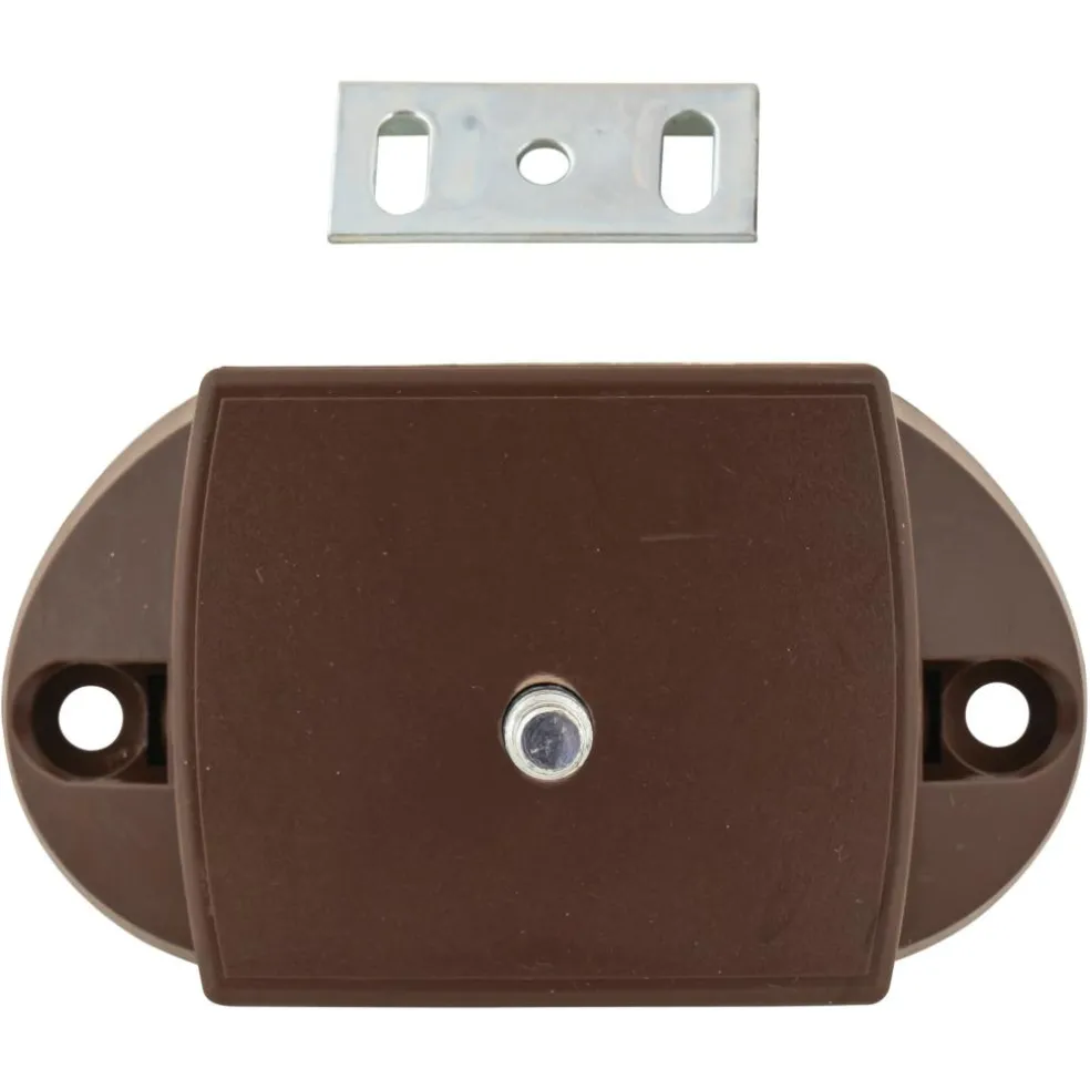 Pushlock Binnenslot toilet en schootplaatje bruin