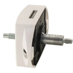Pushlock Binnenslot toilet en schootplaatje wit