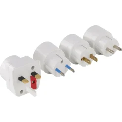 Q-Link Reisstekkerset 4-voudig wit