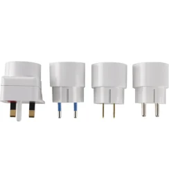 Q-Link Reisstekkerset 4-voudig wit