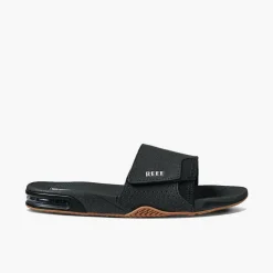 Reef Fanning slippers heren black silver