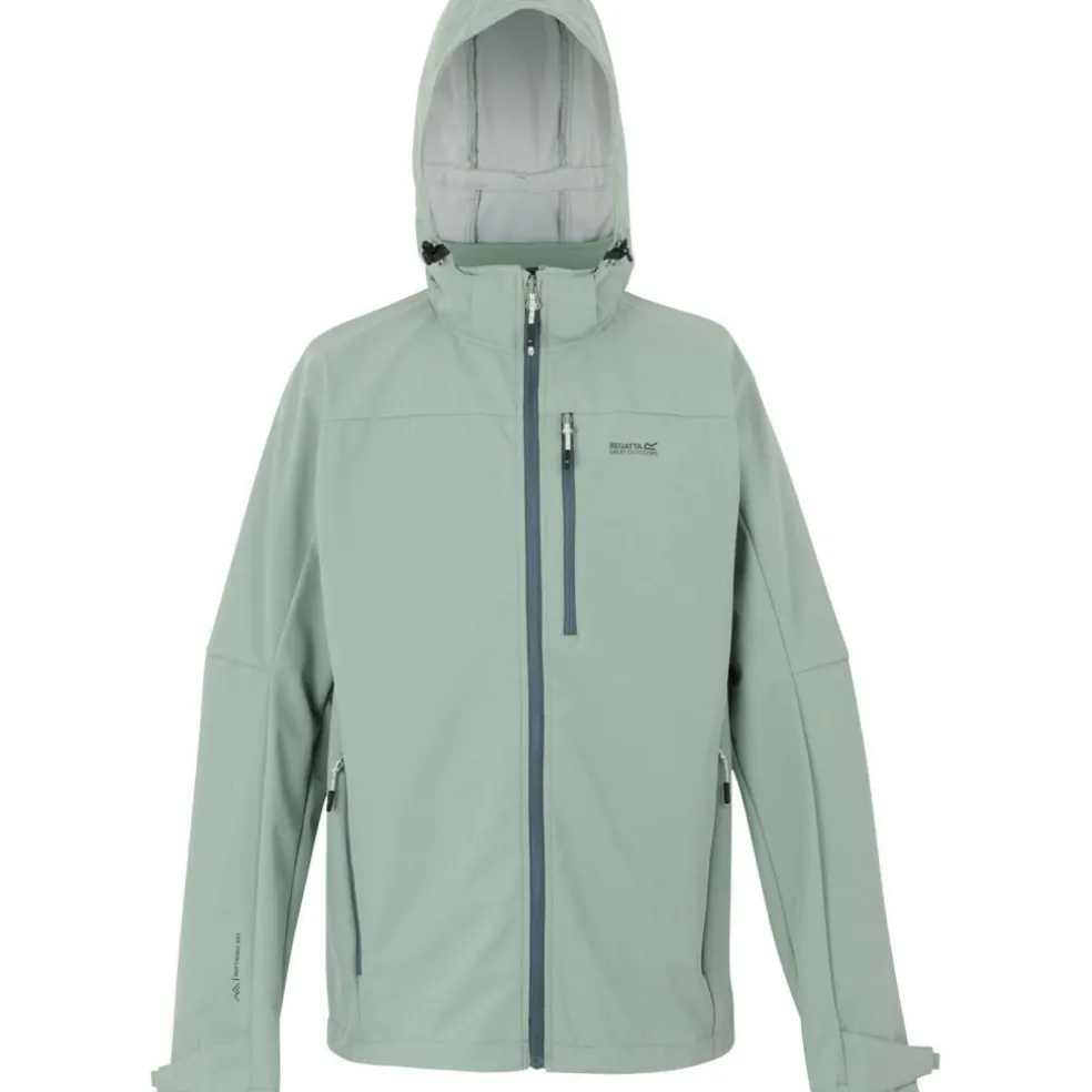 Regatta Arana softshell jas heren glacier green