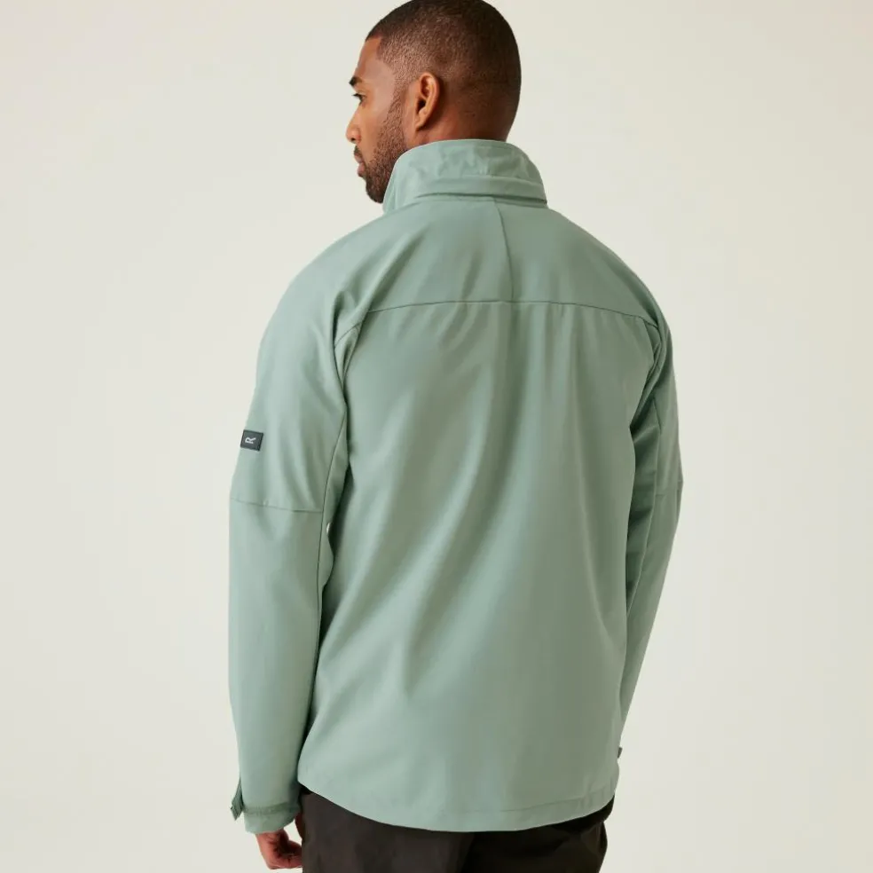 Regatta Arana softshell jas heren glacier green