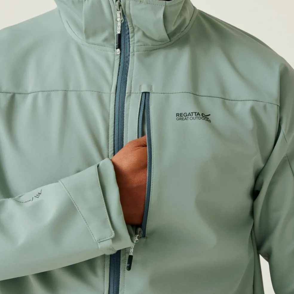 Regatta Arana softshell jas heren glacier green