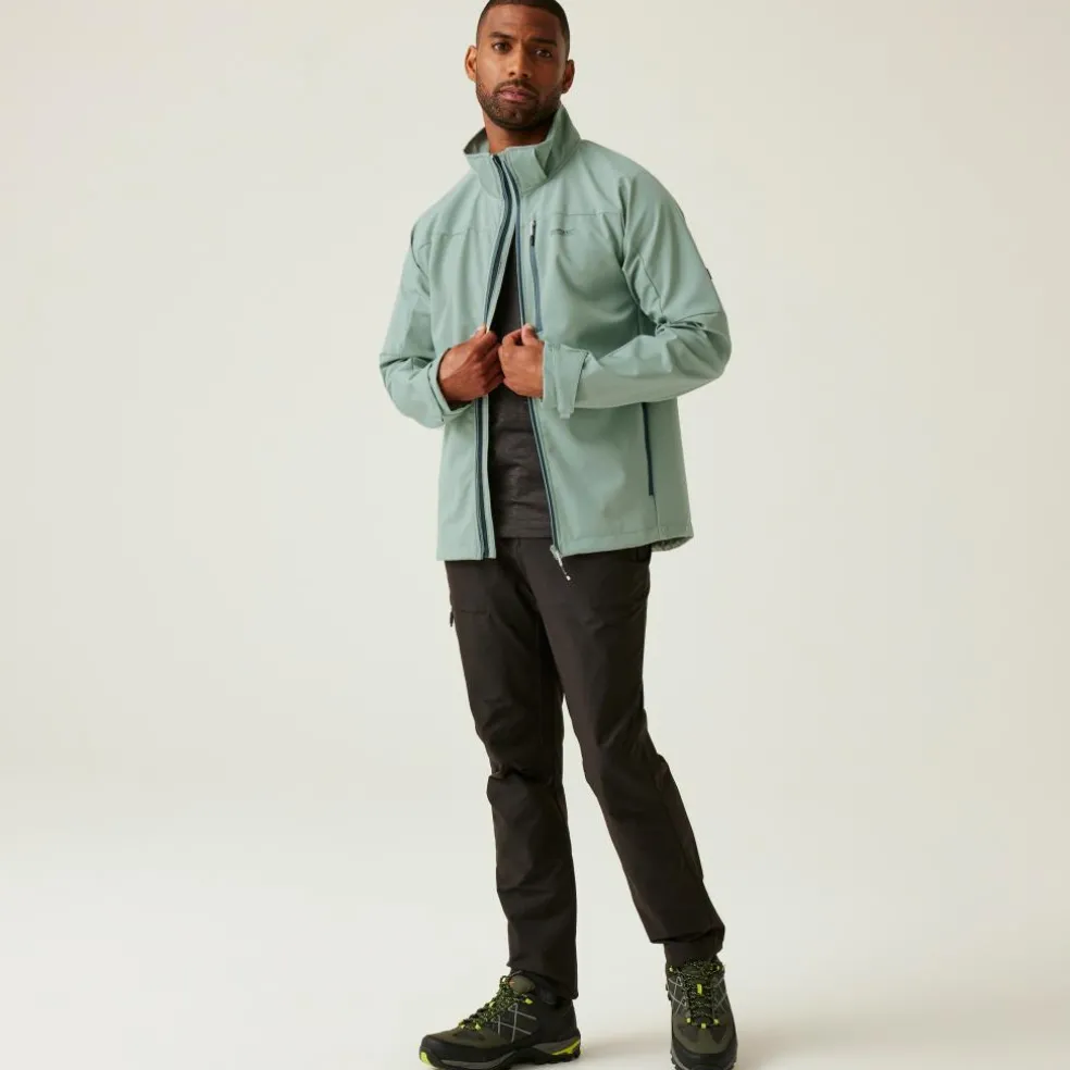 Regatta Arana softshell jas heren glacier green