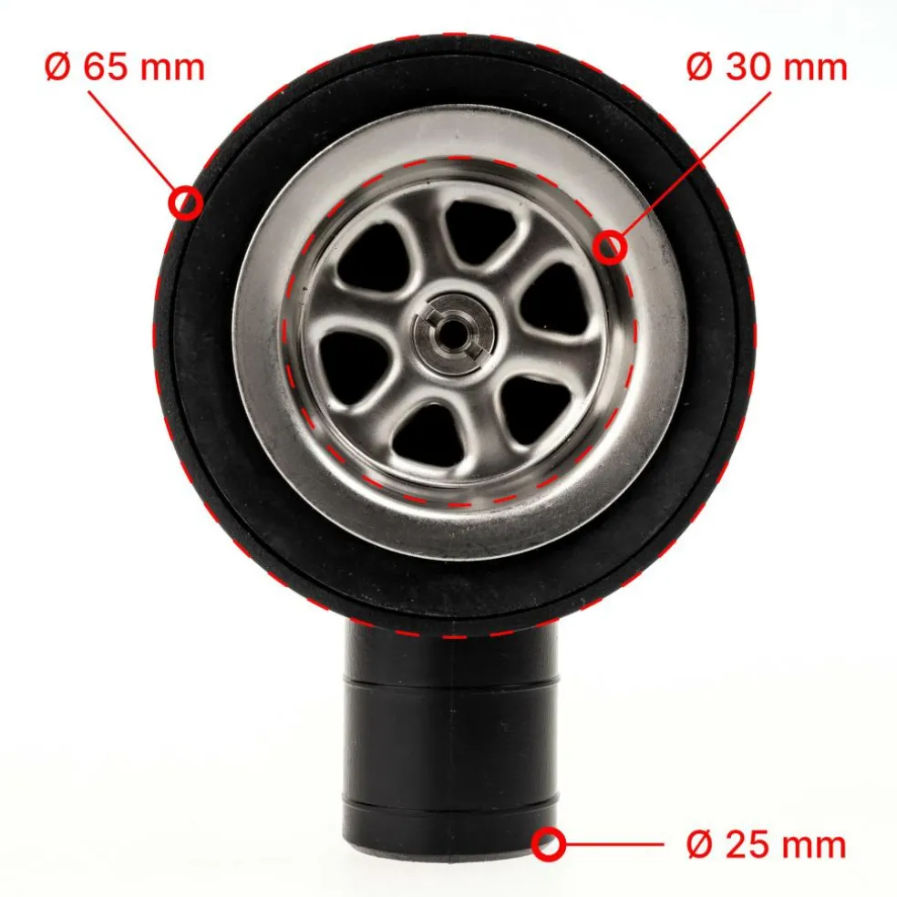 Reich haakse afvoerplug 33 mm