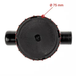 Reich Sifon dubbele afvoerplug met RVS zeefje en afsluit