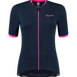 Rogelli Essential fietsshirt dames blauw roze