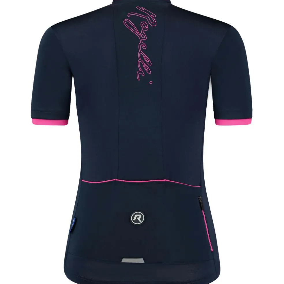 Rogelli Essential fietsshirt dames blauw roze