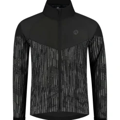 Rogelli Essential Hi Vis hardloopjack heren zwart reflection