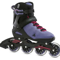 Rollerblade Sirio 84 inline skates dames smokey purple hot  pink
