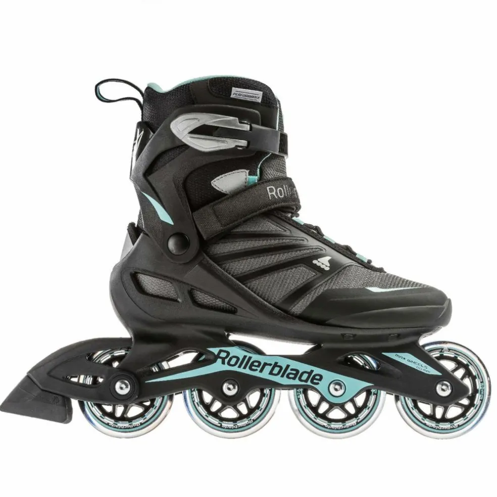 Rollerblade Zetrablade W inline skates dames black light blue