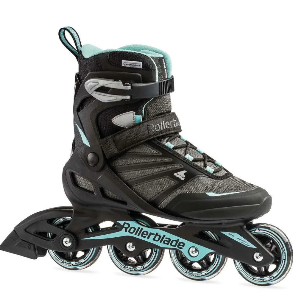 Rollerblade Zetrablade W inline skates dames black light blue