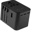 Rolling Square  Travel Adapter Quick Charge wereldstekker black