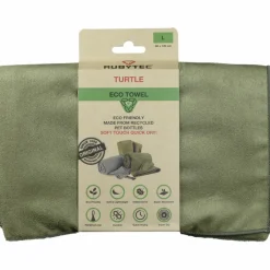 Rubytec Turtle ECO handdoek 120 x 60 cm green