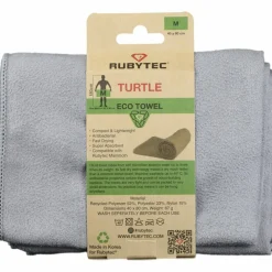 Rubytec Turtle ECO handdoek 80 x 40 cm grey