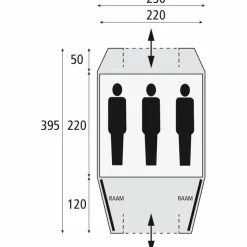Safarica Kenia 230 koepeltent grey