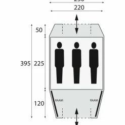 Safarica Kenia 230 TC koepeltent beige