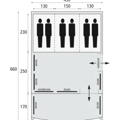 Safarica Pacific Reef 430 TC tunneltent beige