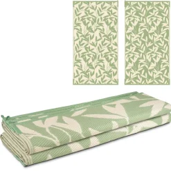 Safarica Safarimat buitenkleed 270 x 500 cm branches green  beige