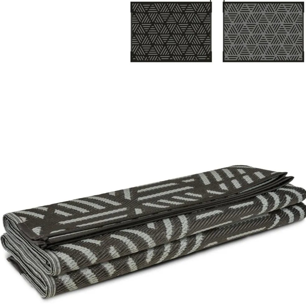 Safarica Safarimat buitenkleed 270 x 200 cm lacrimal black grey