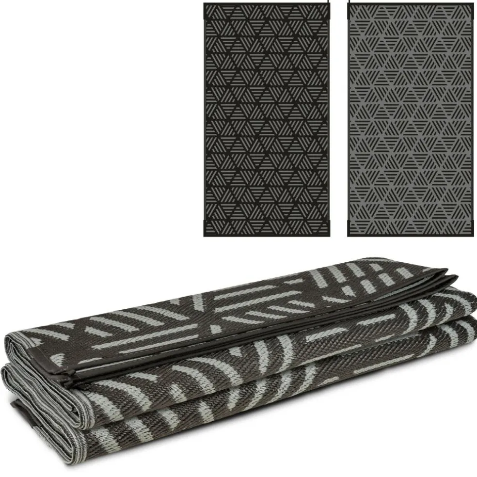 Safarica Safarimat buitenkleed 270 x 500 cm lacrimal black grey