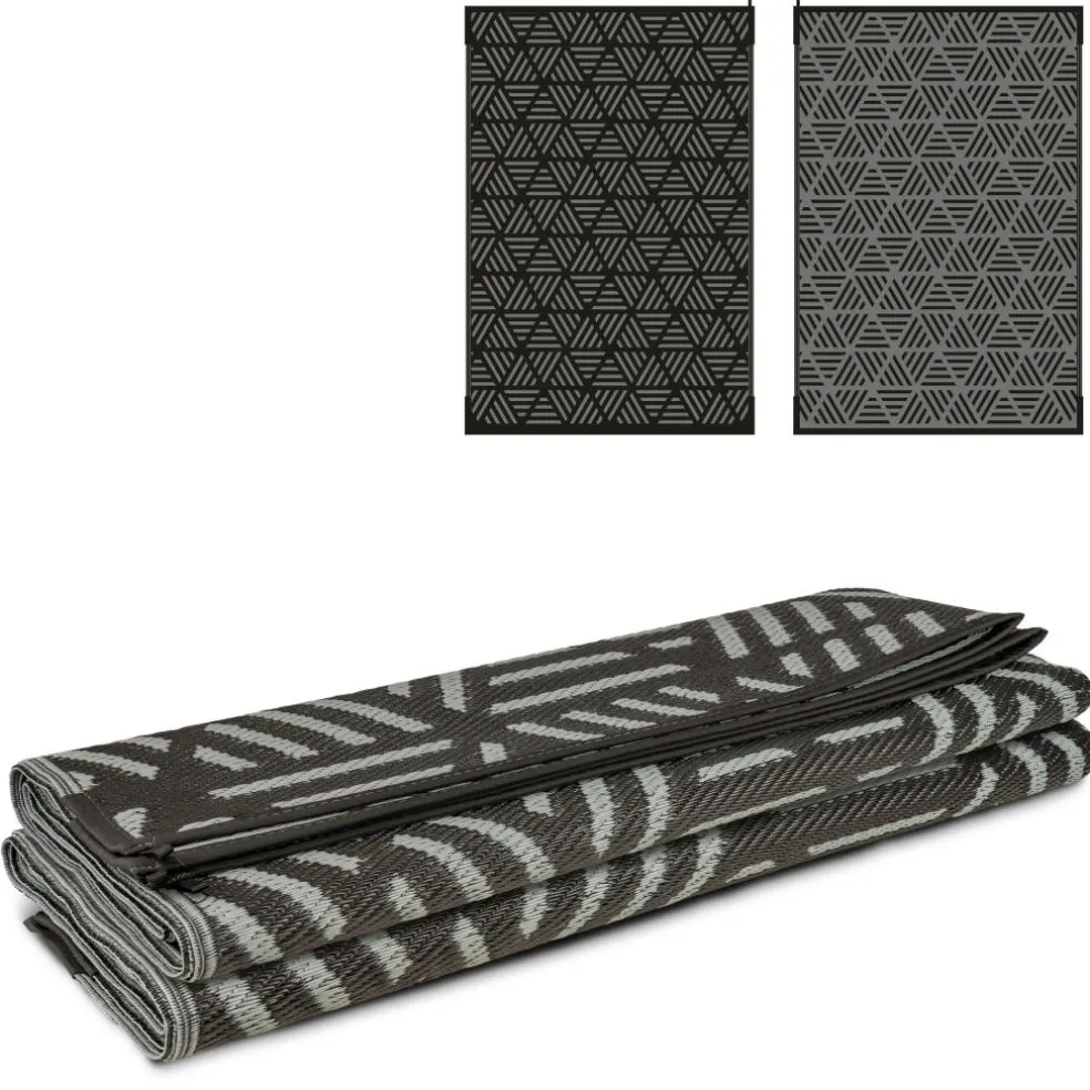 Safarica Safarimat buitenkleed 270 x 400 cm lacrimal black grey