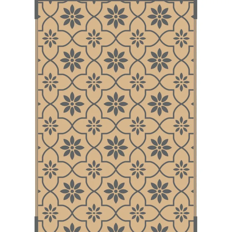 Safarica Safarimat buitenkleed 270 x 400 cm tiles grey beige